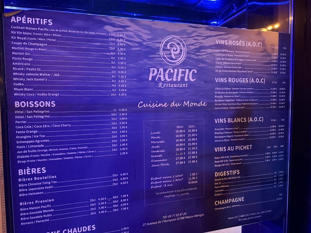 PACIFIC 91 - Menu Image 2