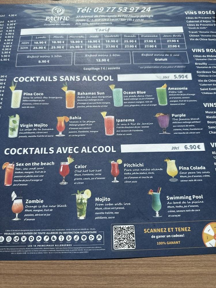 PACIFIC 91 - Menu Image 3